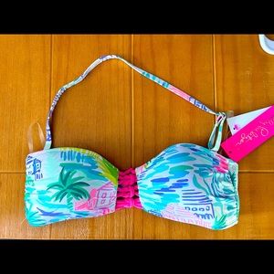 BNWT Lilly Pulitzer bandeau bathing suit top